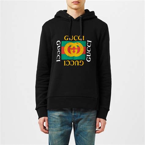 gucci black fake hoodie|gucci oversized hoodie.